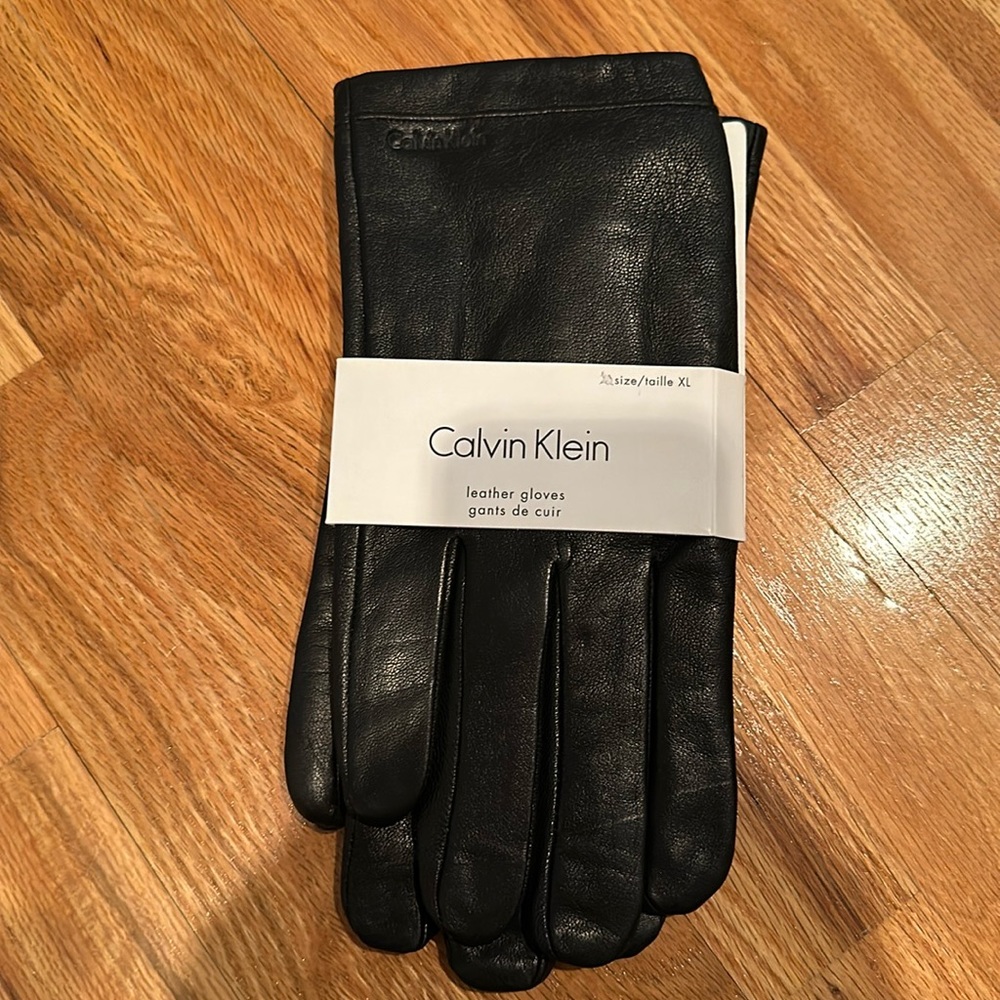 Calvin Klein Leather Gloves